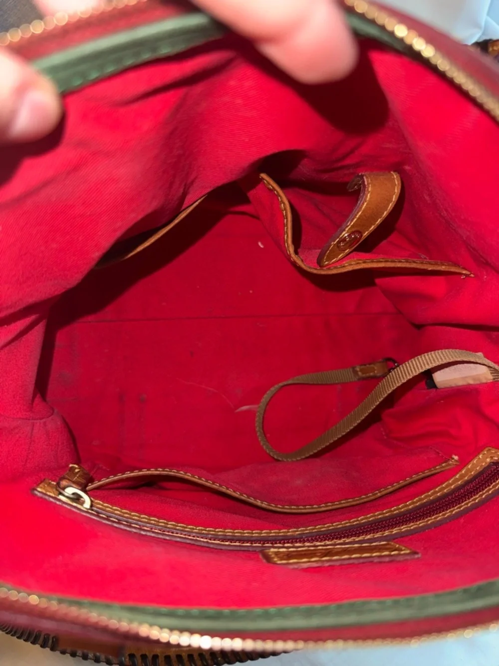 Dooney and Bourke Florentine Domed Buckle Satchel leather bag - Picture 5 of 12
